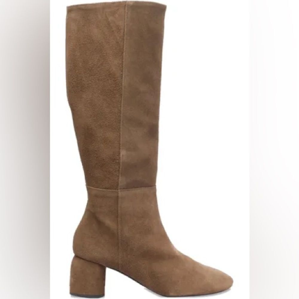 Aeyde Laura Brown Suede Heeled Boots